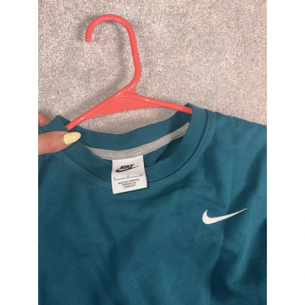 Nike Sportswear French Terry Sweatshirt Teal Green 637902-381 S